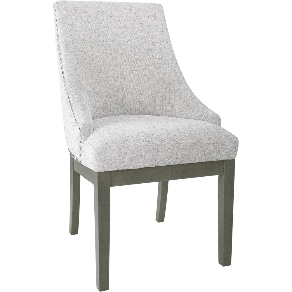 image:imageHomePop Parsons Classic Upholstered Accent Dining Chair Single Pack OrangeNeutral Textured Solid