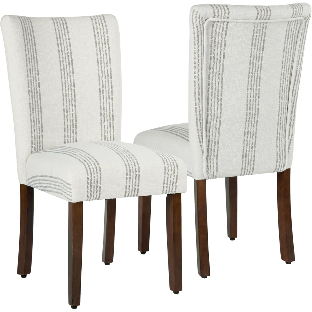 image:imageHomePop Parsons Dining Chair Brown Stripe Set of 2Brown Stripe