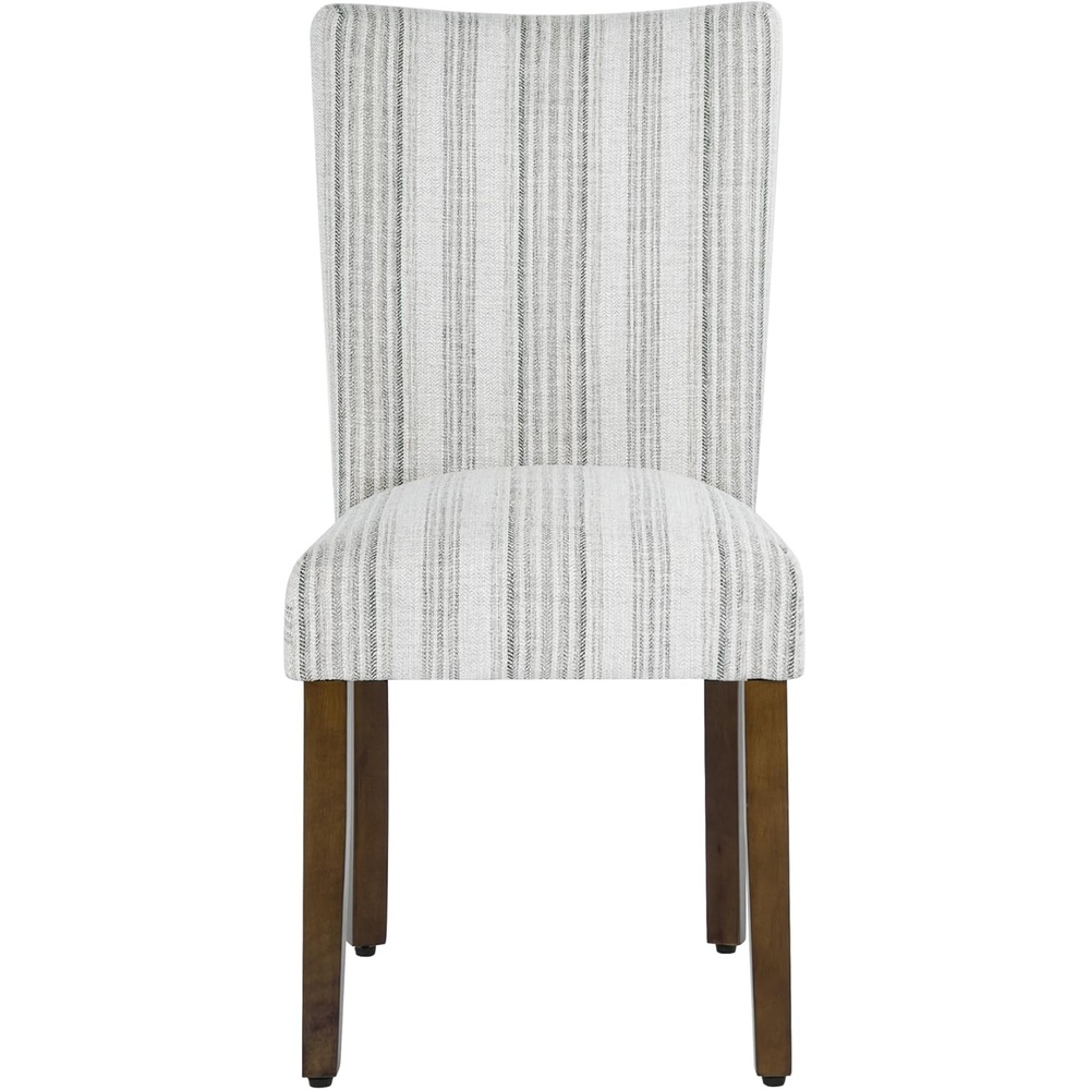 image:imageHomePop Parsons Dining Chair Brown Stripe Set of 2Gray Striped Pattern
