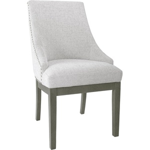 HomePop Parsons Classic Upholstered Accent Dining Chair, Single Pack, Orange(Neutral Textured Solid)