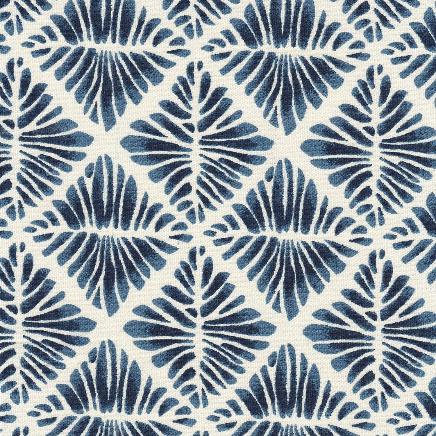 image:imageHomePop 18 Square Tufted Storage Ottoman Cream Textural WovenBlue Geometric Pattern