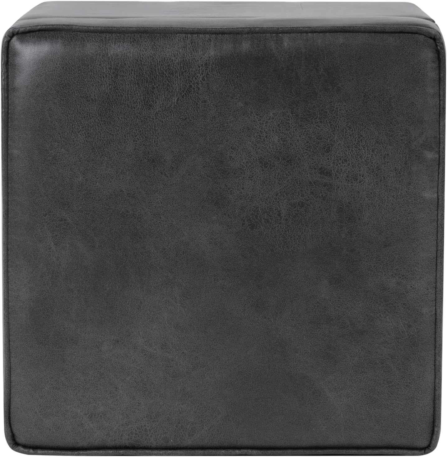 image:imageHomePop 18 Square Tufted Storage Ottoman Cream Textural WovenGrey