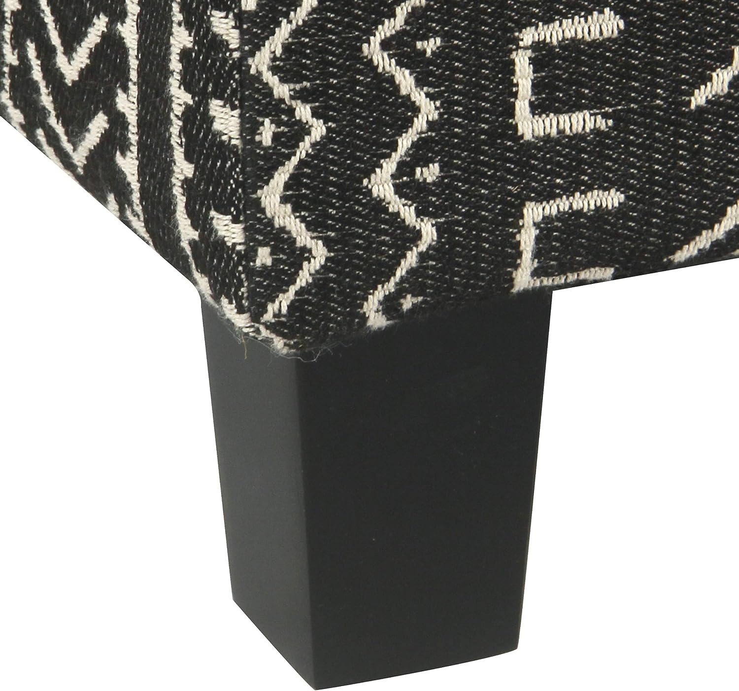 image:imageHomePop 18 Square Tufted Storage Ottoman Cream Textural WovenOnyx