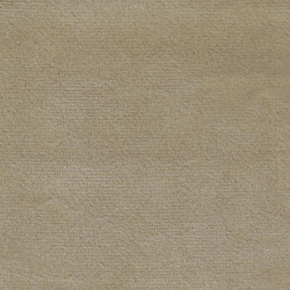 image:imageHomePop 19 Round Storage Ottoman Cream Textural WovenFawn Velvet