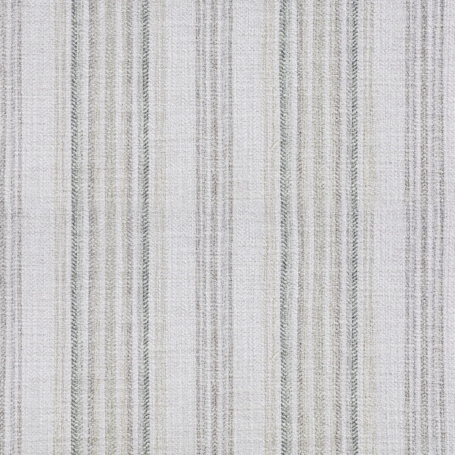 image:imageHomePop 24 Large Round Storage Ottoman Cream Textural WovenGray Striped Pattern
