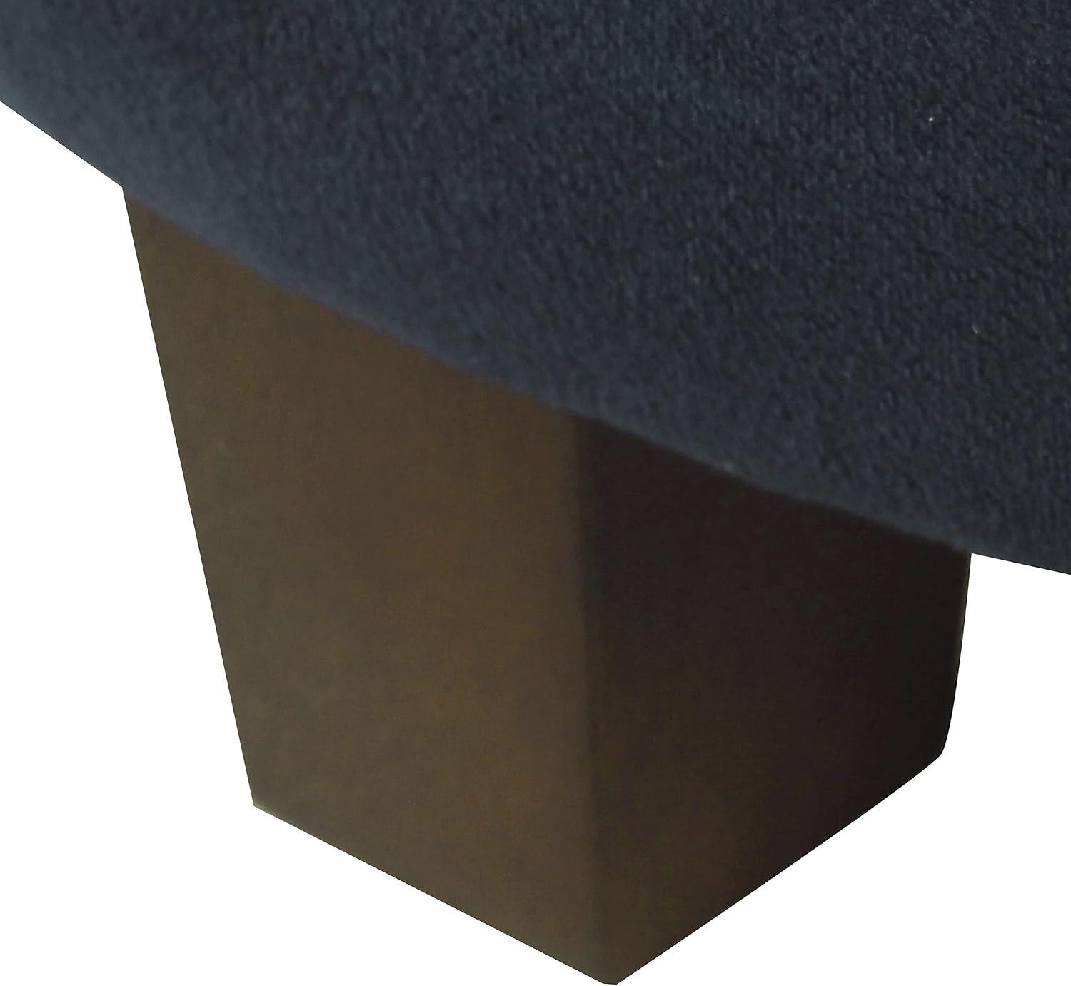 image:imageHomePop 24 Large Round Storage Ottoman Cream Textural WovenNavy
