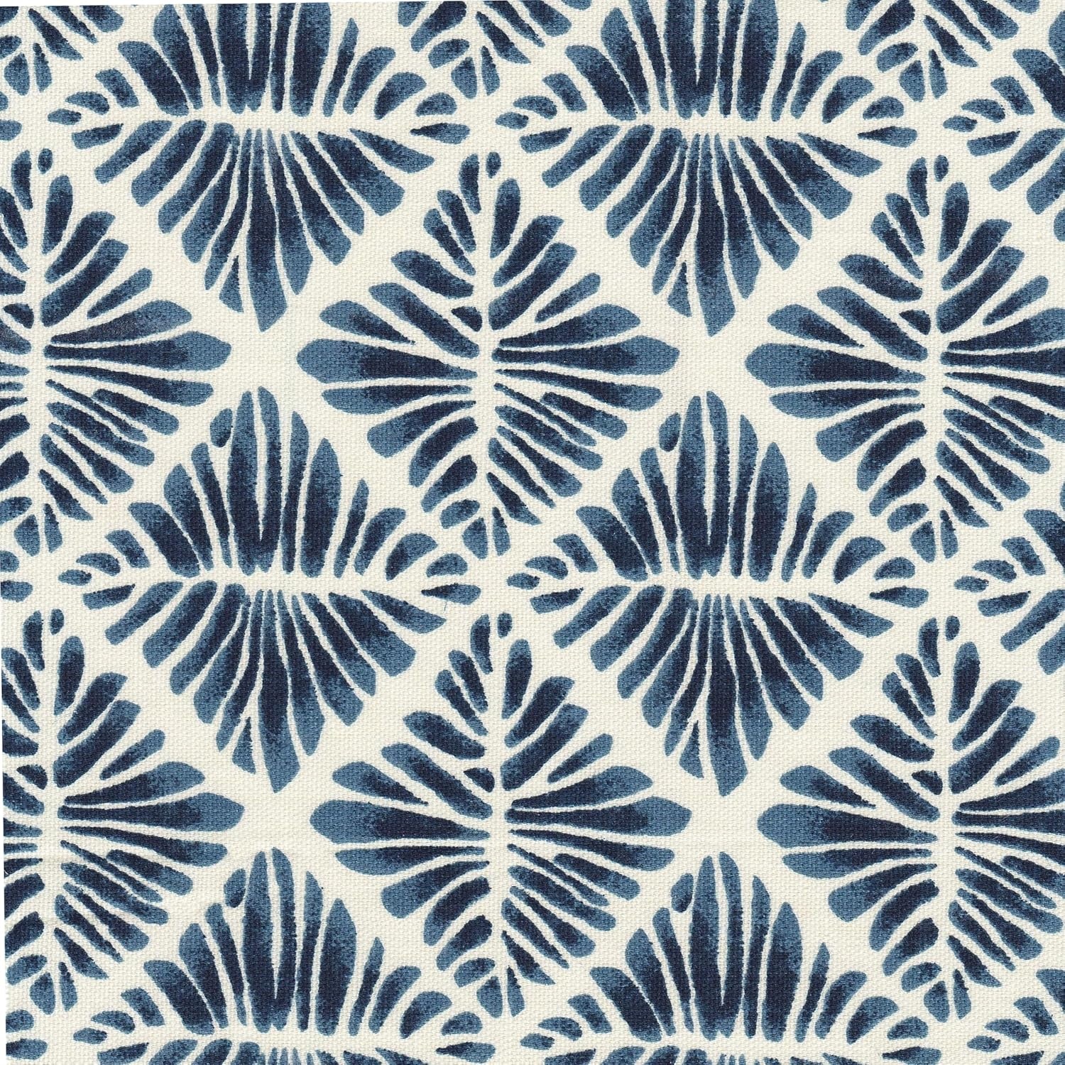 image:imageHomePop 24 Medium Storage Ottoman Cream Chevron WovenBlue Geometric Pattern