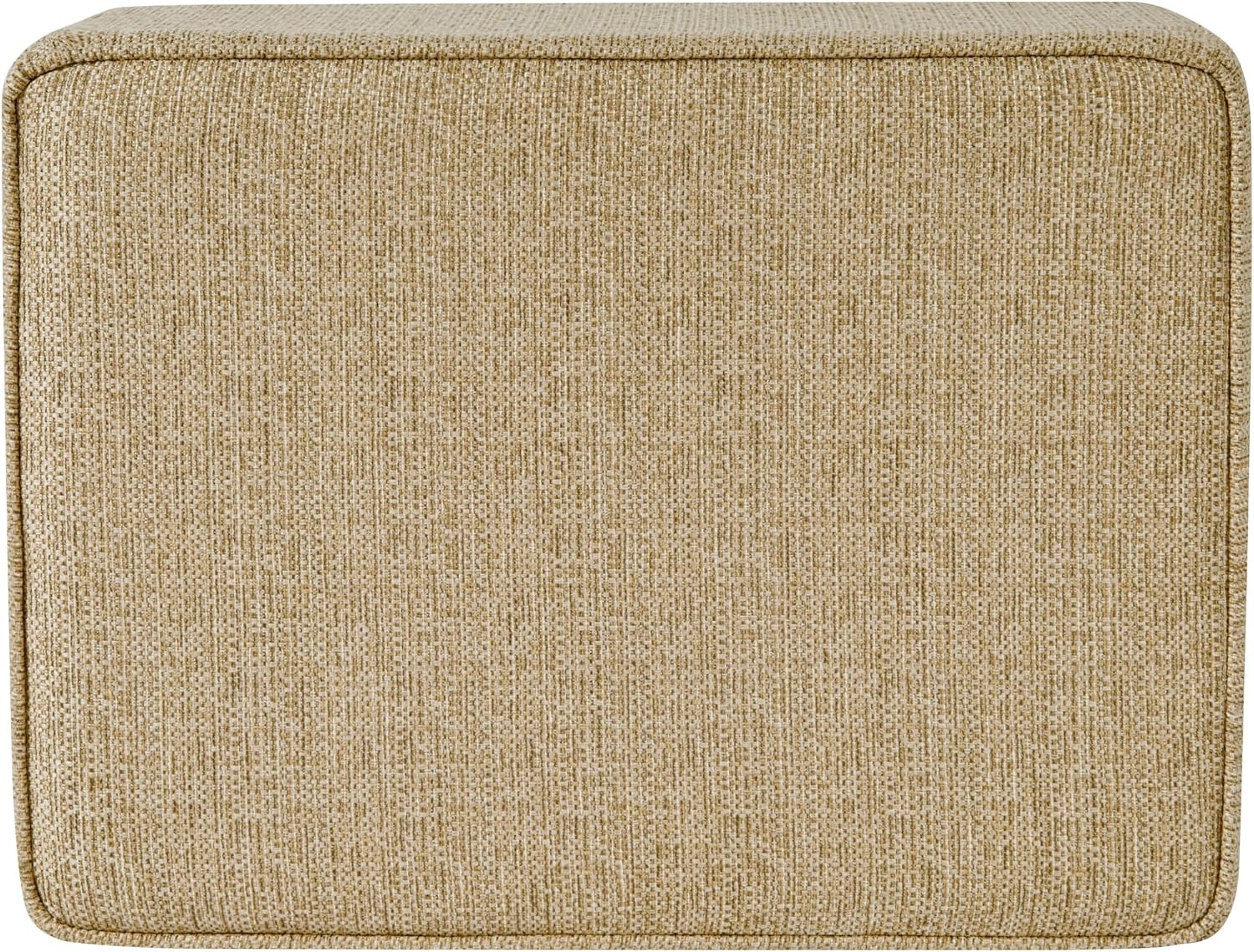 image:imageHomePop 24 Medium Storage Ottoman Cream Chevron WovenCream Woven