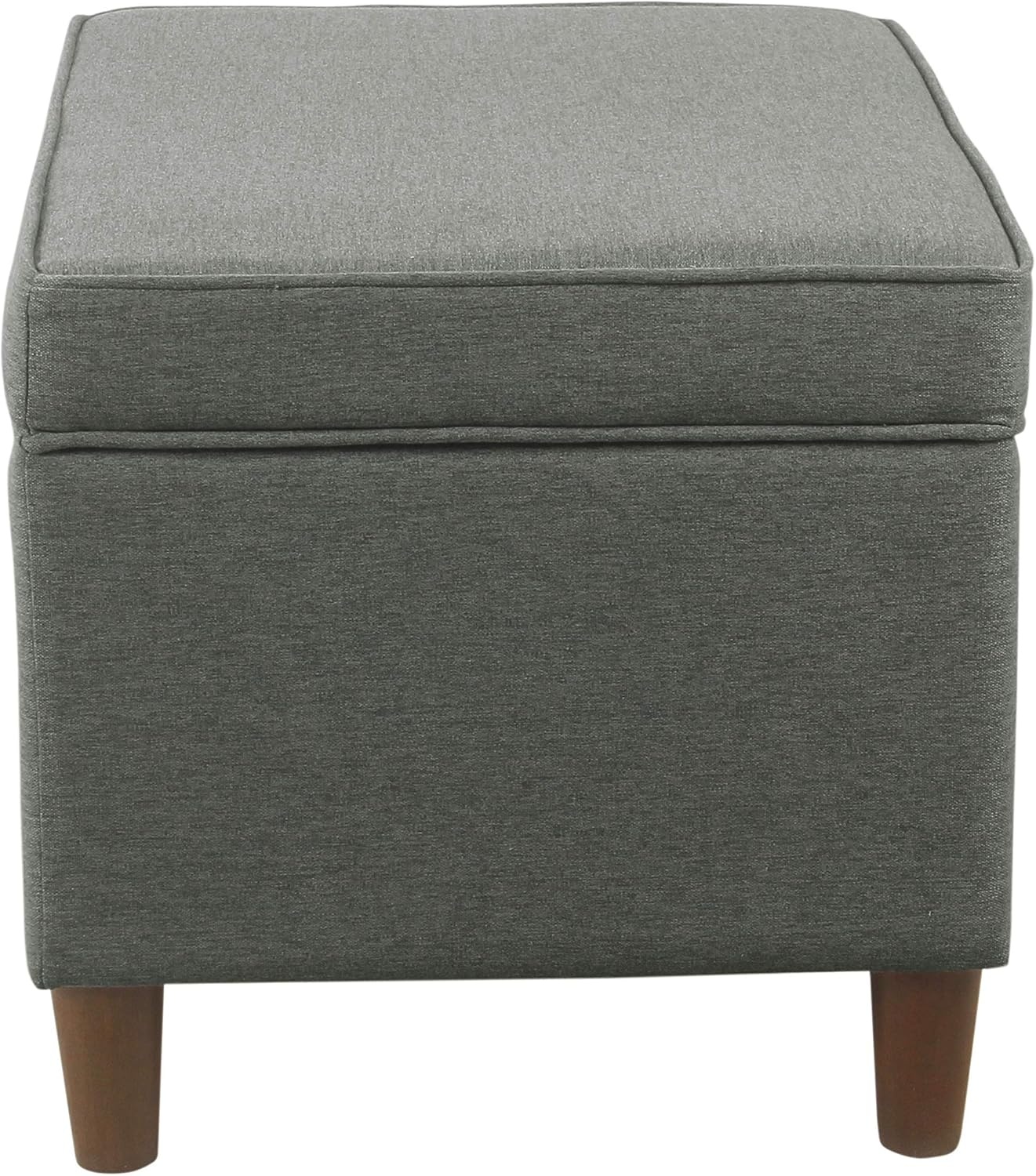 image:imageHomePop 24 Medium Storage Ottoman Cream Chevron WovenGary