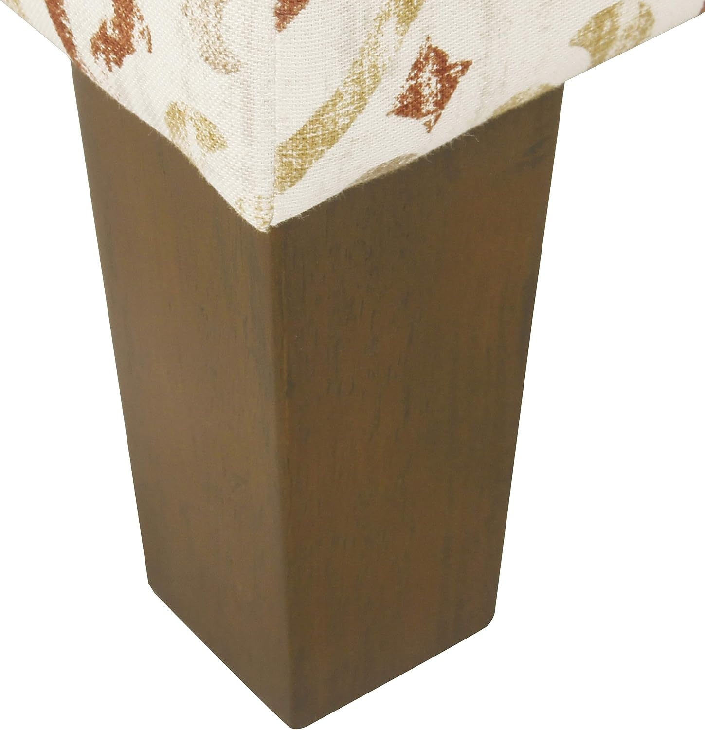 image:imageHomePop 24 Medium Storage Ottoman Cream Chevron WovenOrange