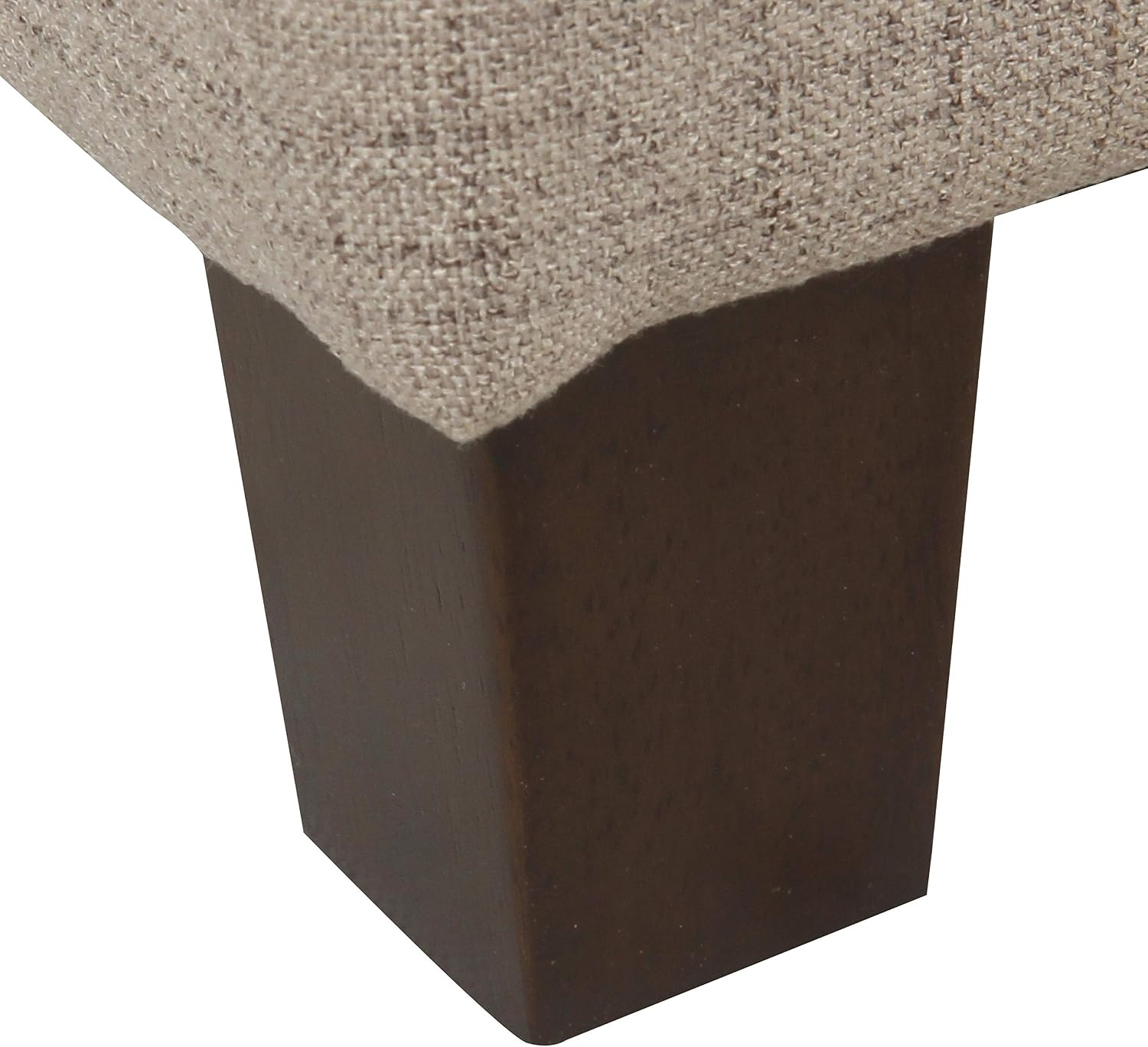 image:imageHomePop Malmo 36 Storage Bench Gray Striped PatternTan
