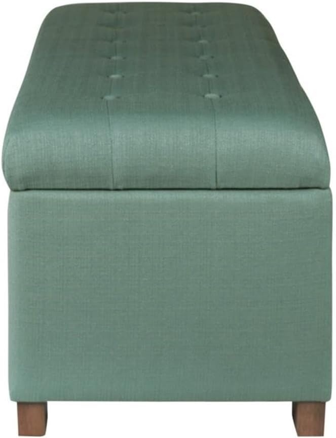 image:imageHomePop Malmo 36 Storage Bench Gray Striped PatternTeal