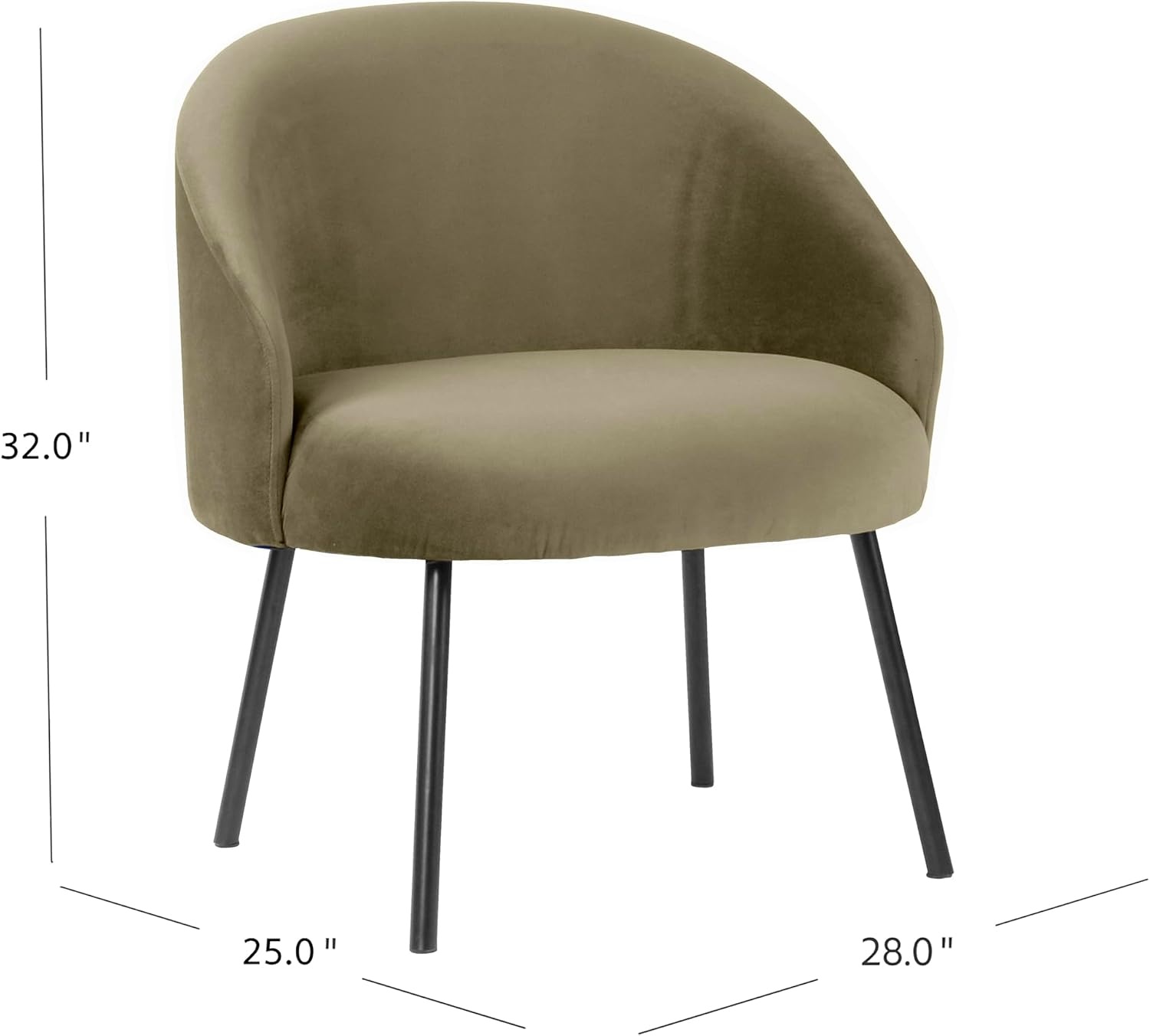 image:imageHomepop Home Decor Upholstered Modern Accent Chair Accent Chairs for Living Room amp Bedroom Decorative Home Furniture Sherpa CreamLight Sage Green Velvet