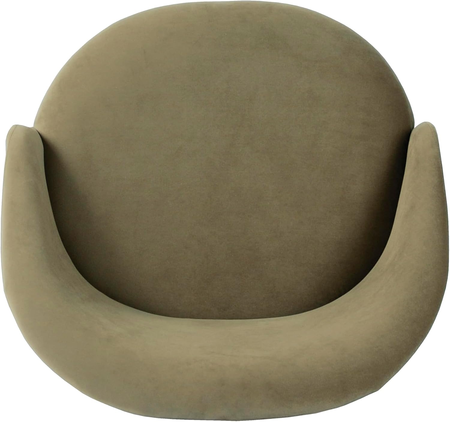 image:imageHomepop Home Decor Upholstered Modern Accent Chair Accent Chairs for Living Room amp Bedroom Decorative Home Furniture Sherpa CreamLight Sage Green Velvet
