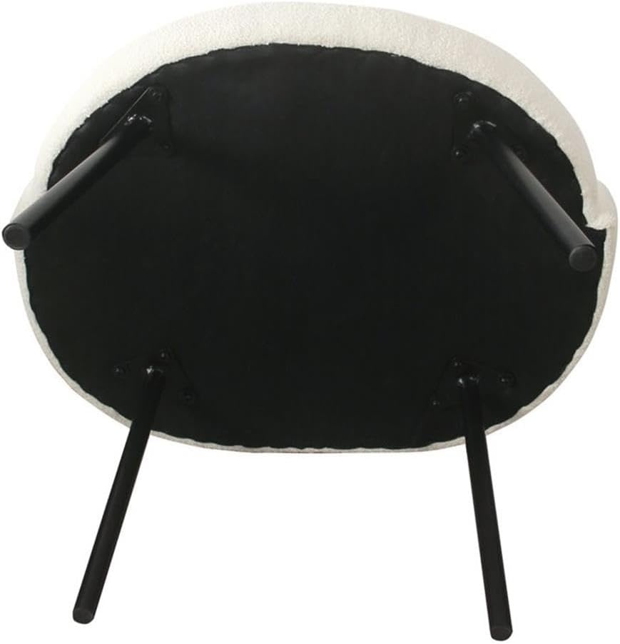 image:imageHomepop Home Decor Upholstered Modern Accent Chair Accent Chairs for Living Room amp Bedroom Decorative Home Furniture Sherpa CreamSherpa Cream