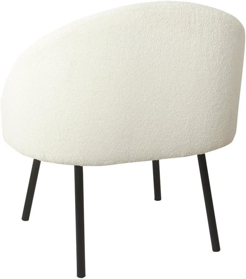 image:imageHomepop Home Decor Upholstered Modern Accent Chair Accent Chairs for Living Room amp Bedroom Decorative Home Furniture Sherpa CreamSherpa Cream