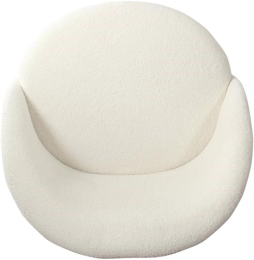 image:imageHomepop Home Decor Upholstered Modern Accent Chair Accent Chairs for Living Room amp Bedroom Decorative Home Furniture Sherpa CreamSherpa Cream