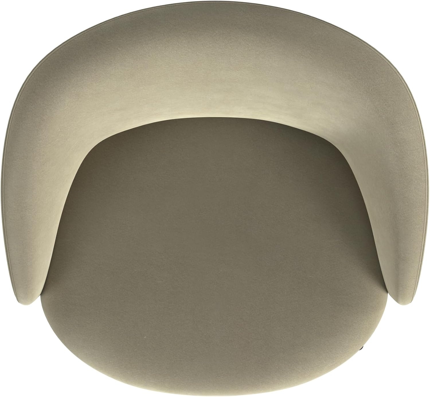 image:imageHomepop Home Decor Upholstered Modern Accent Chair Accent Chairs for Living Room amp Bedroom Decorative Home Furniture Sherpa CreamTaupe Velvet