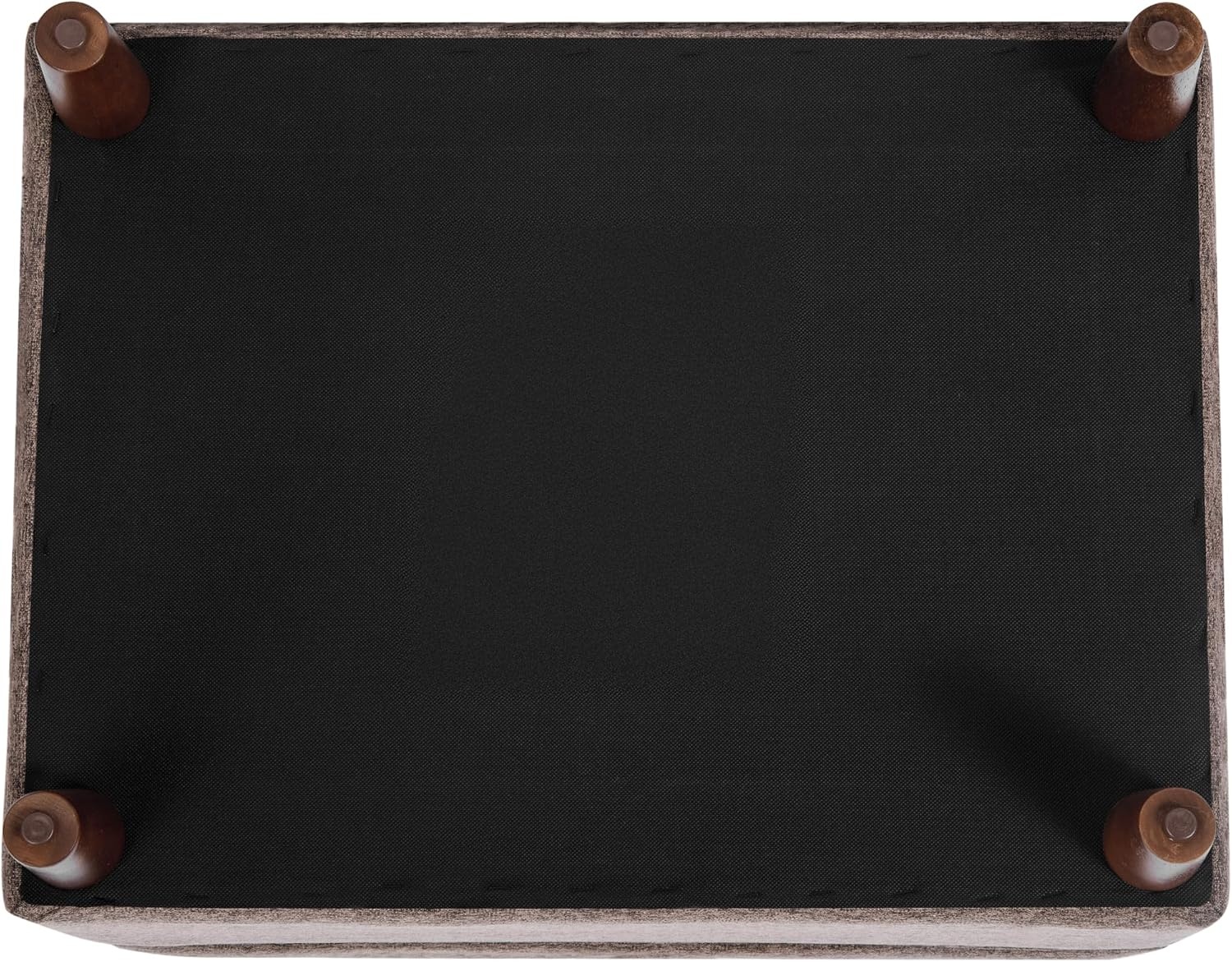image:imageSpatial Order 24 Medium Tufted Storage Ottoman Espresso Brown Faux LeatherBrown