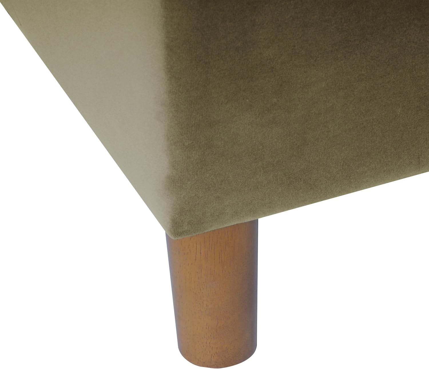 image:imageSpatial Order 24 Medium Tufted Storage Ottoman Espresso Brown Faux LeatherLight Sage Green Velvet