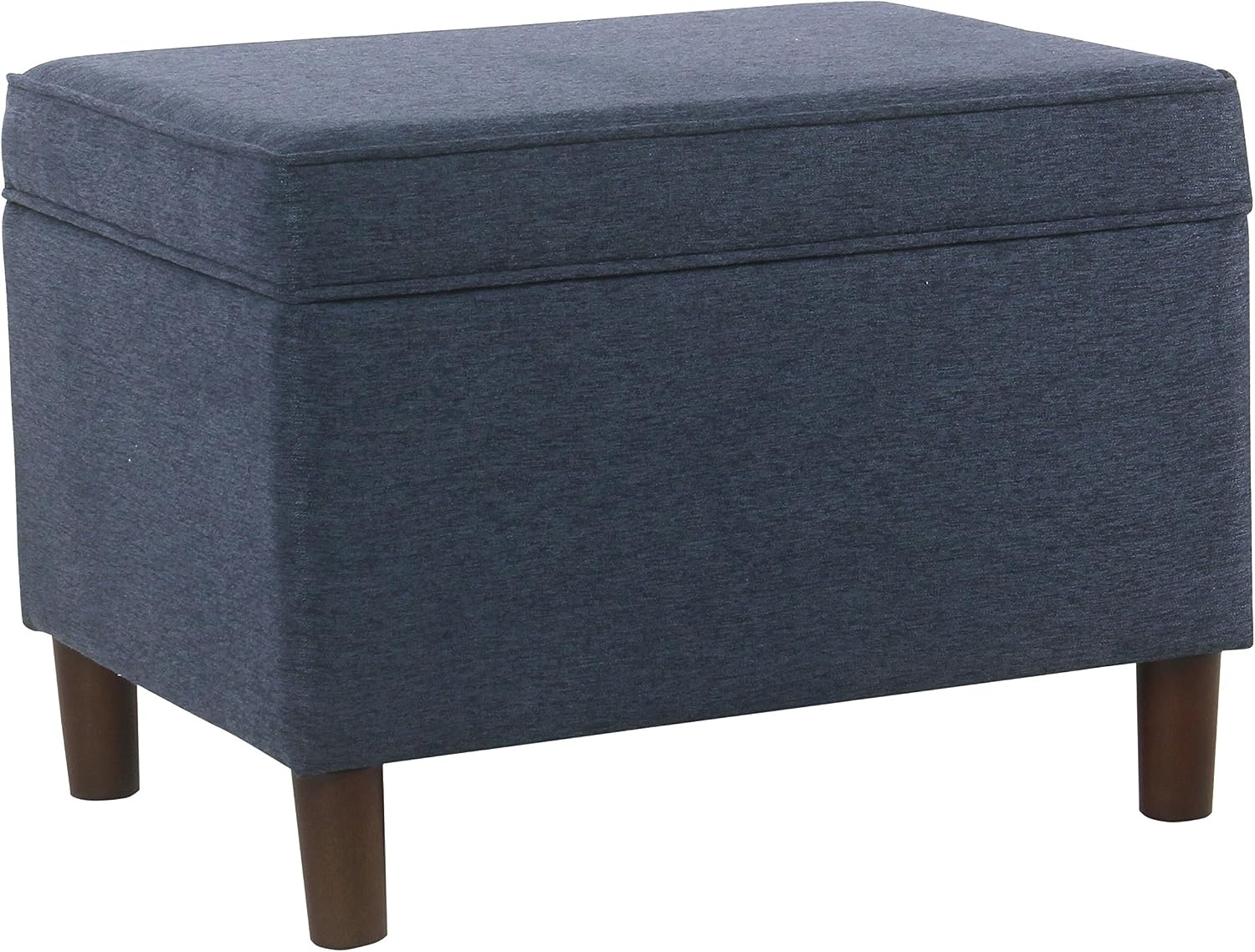 image:imageSpatial Order 24 Medium Tufted Storage Ottoman Espresso Brown Faux LeatherNavy