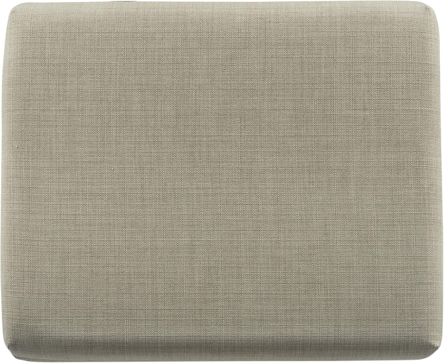 image:imageSpatial Order 24 Medium Tufted Storage Ottoman Espresso Brown Faux LeatherTan