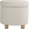 White Woven Stripe