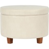 Cream Faux Leather