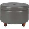Gray Faux Leather
