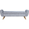 Blue Gray Woven Fabric