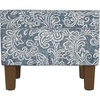 Blue Denim Jacobean Print