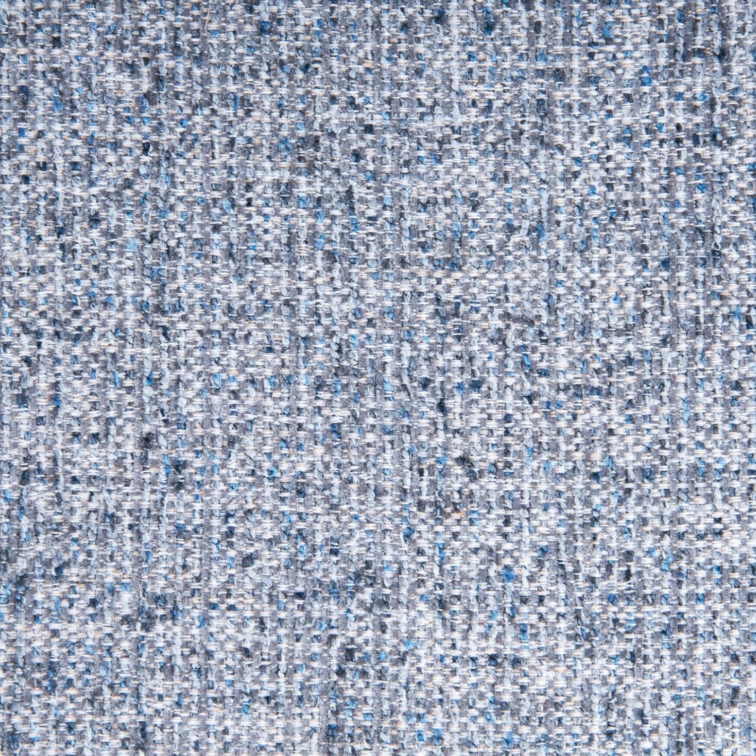 image:imageHomePop 19 Button Tufted Round Storage Ottoman Blue Gray Woven FabricBlue Gray Woven Fabric