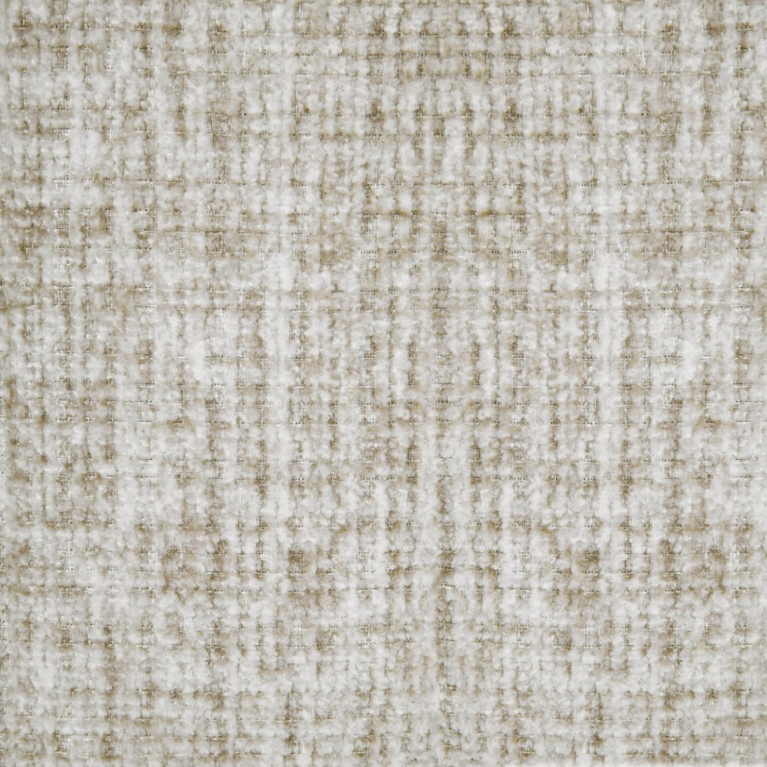 image:imageHomePop 24 Large Round Storage Ottoman Blue Gray Woven FabricCream Textural Woven