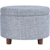Blue Gray Woven Fabric