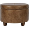 Distressed Brown Faux Leather