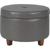 Gray Faux Leather