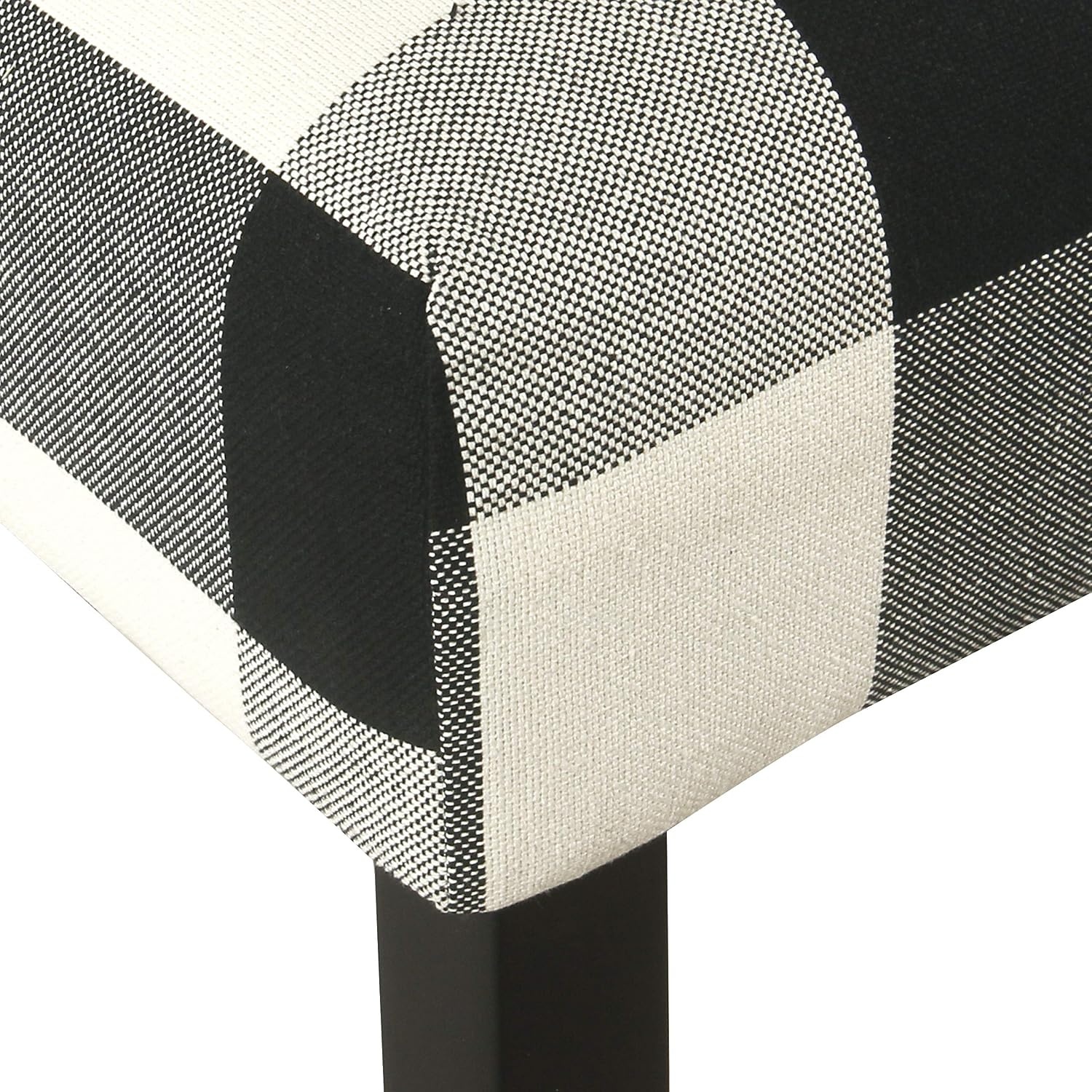 image:imageHomePop Upholstered Counter Height Barstool 24inch Textured AquaBlack and Cream Geometric