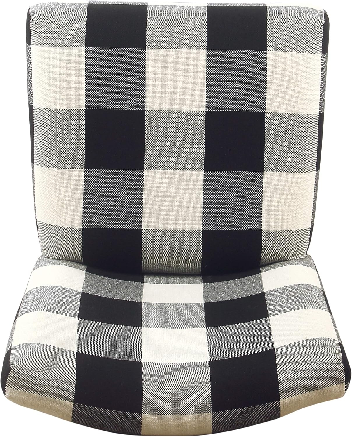 image:imageHomePop Upholstered Counter Height Barstool 24inch Textured AquaBlack and Cream Geometric