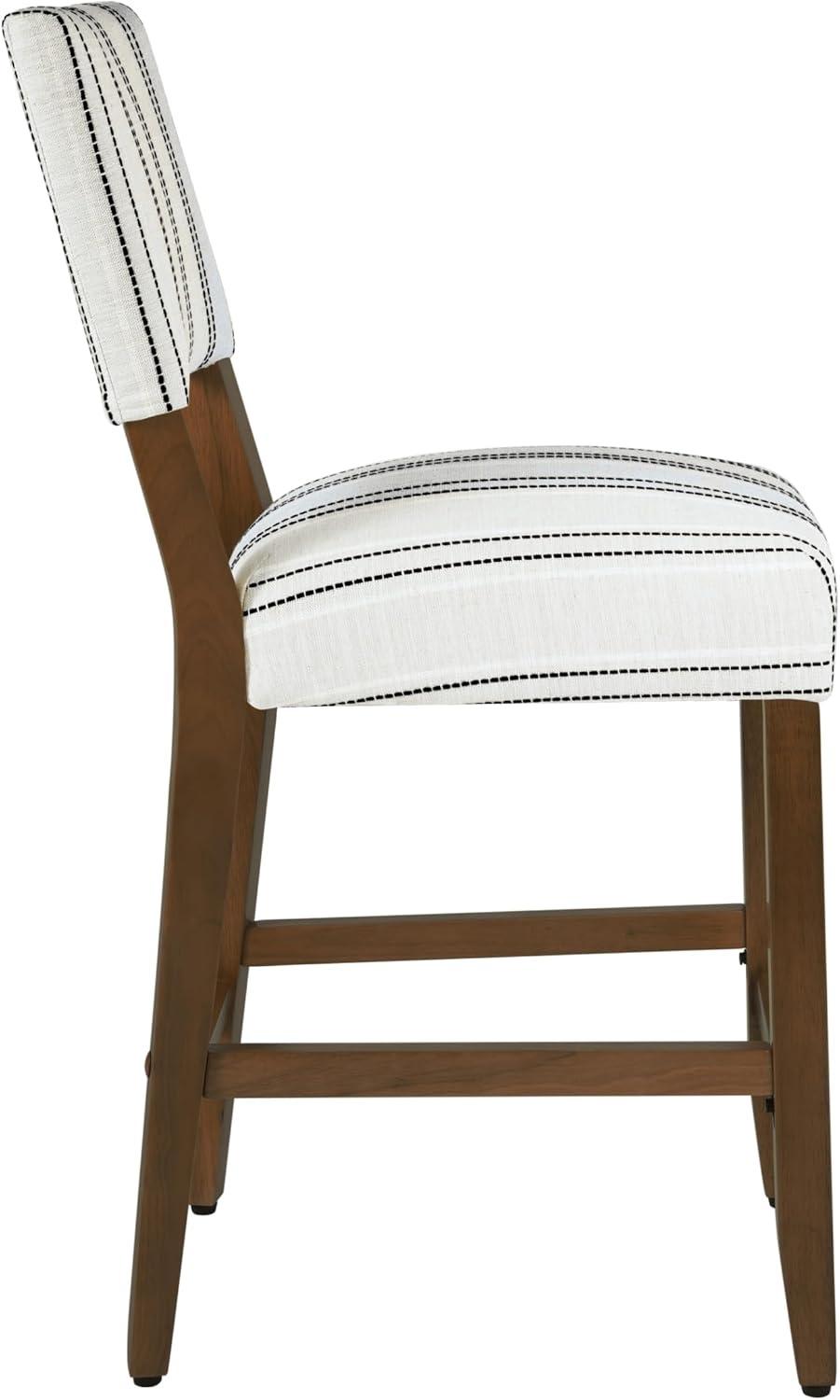 image:imageHomePop Upholstered Counter Height Barstool 24inch Textured AquaBlack and White Stripe