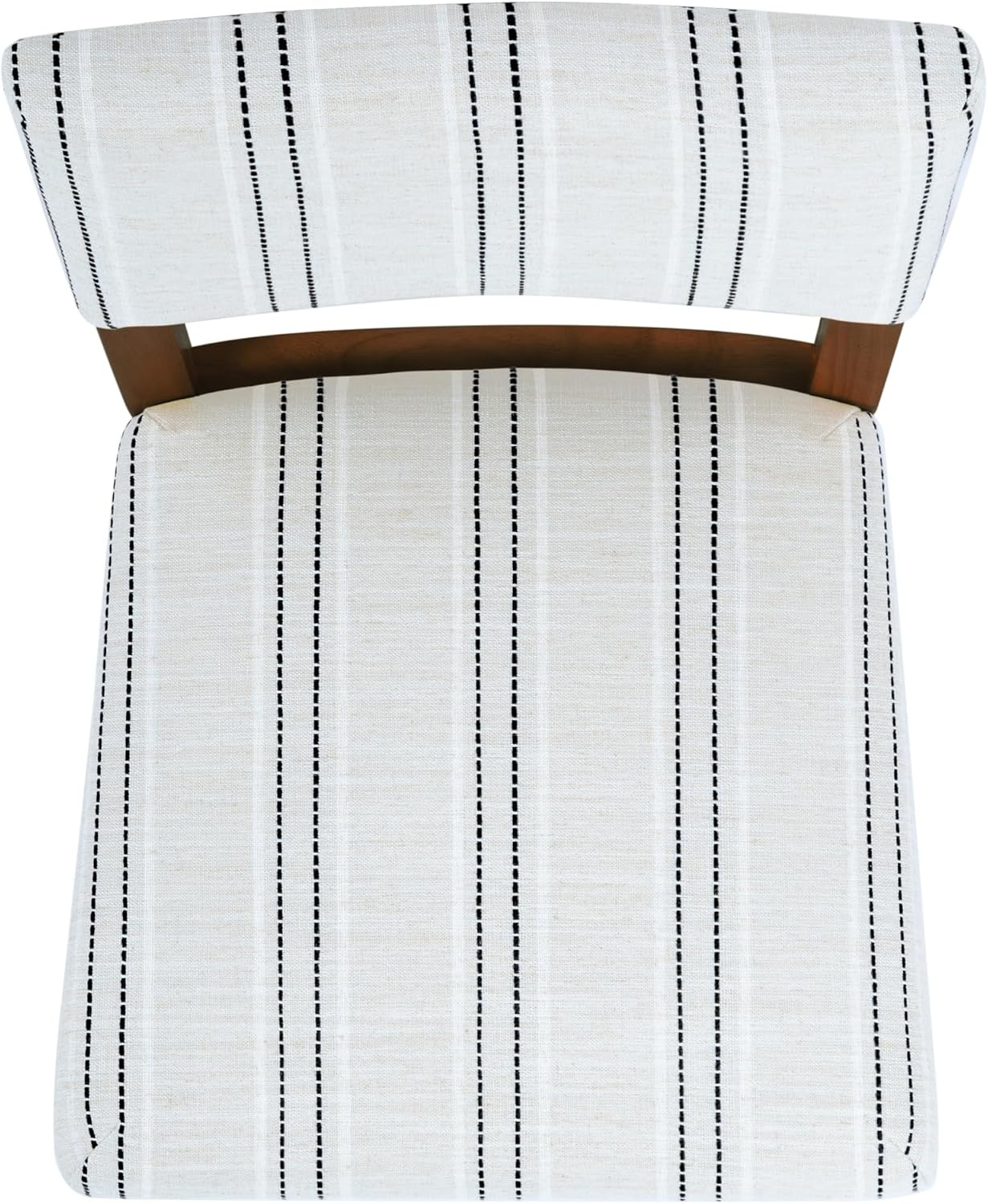 image:imageHomePop Upholstered Counter Height Barstool 24inch Textured AquaBlack and White Stripe