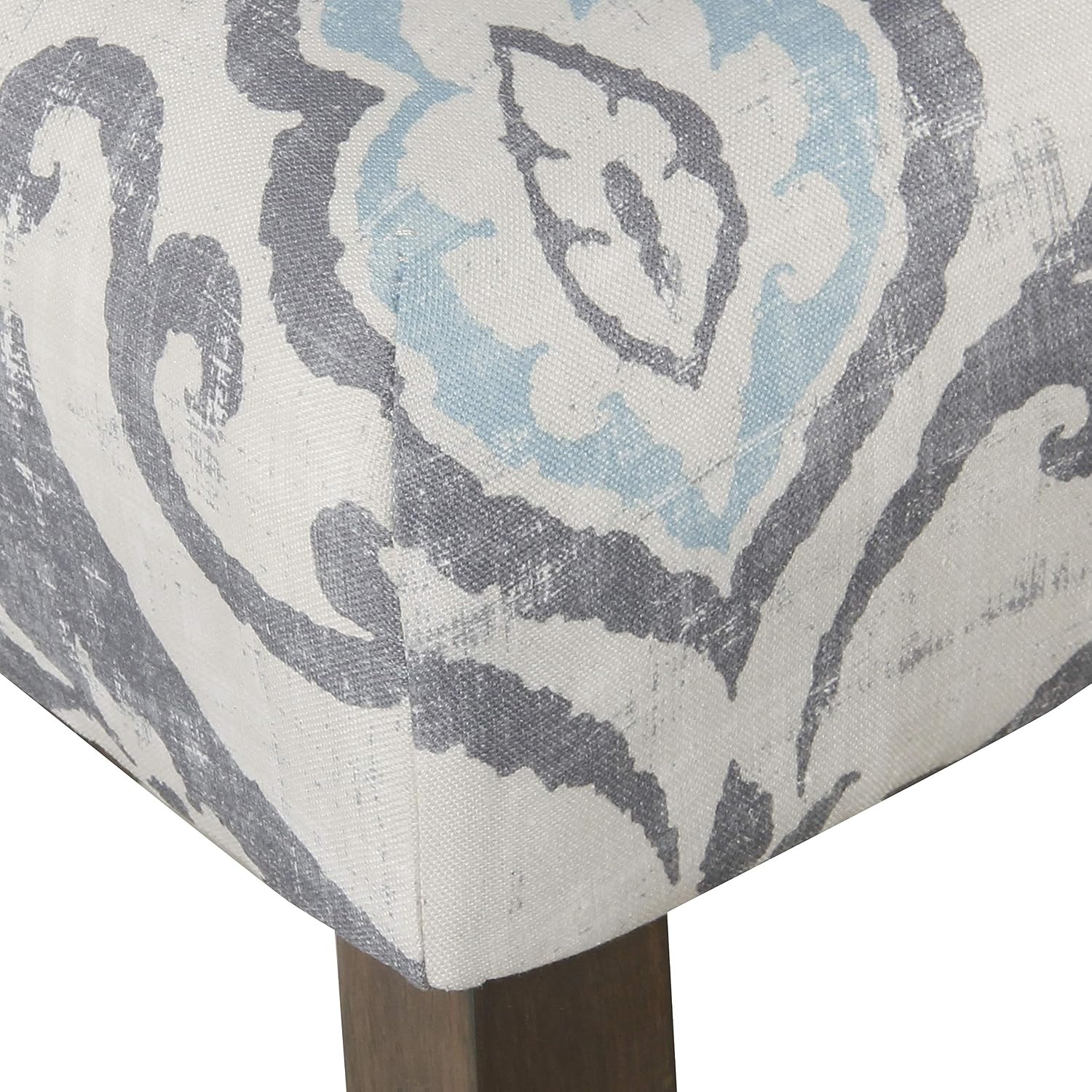 image:imageHomePop Upholstered Counter Height Barstool 24inch Textured AquaSuri Bluesingle Pack