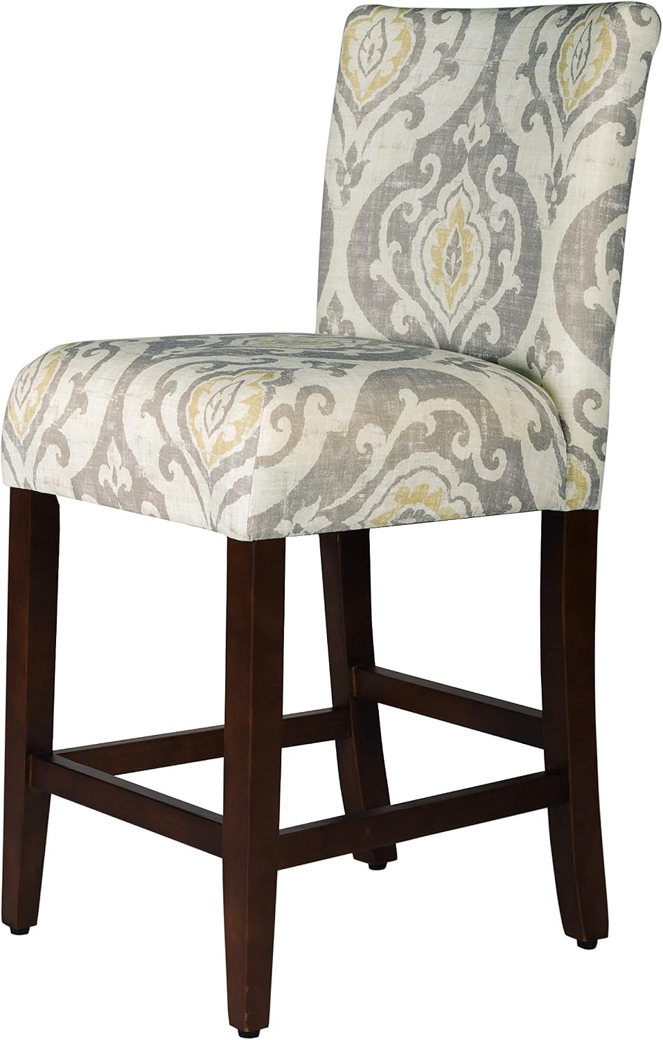 image:imageHomePop Upholstered Counter Height Barstool 24inch Textured AquaTaupe and Cream