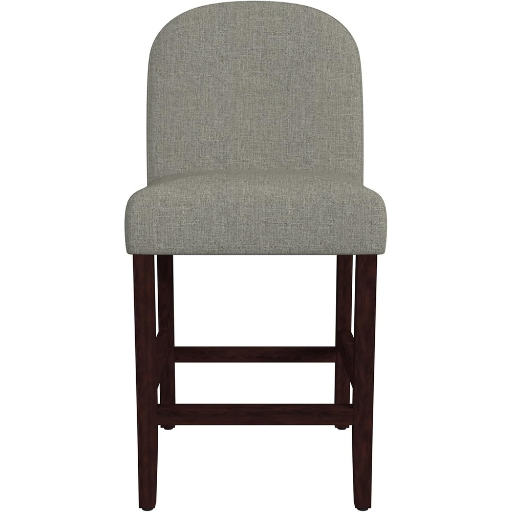 image:imageHomePop Upholstered Counter Height Barstool 24inch Textured AquaGray Woven