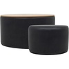 Black Faux Leather